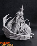 Figurine Roi-Sorcier d'Angmar a peindre Figurine Nazgûl a peindre seigneur des anneaux Lord of the ring films J.R.R Tolkien