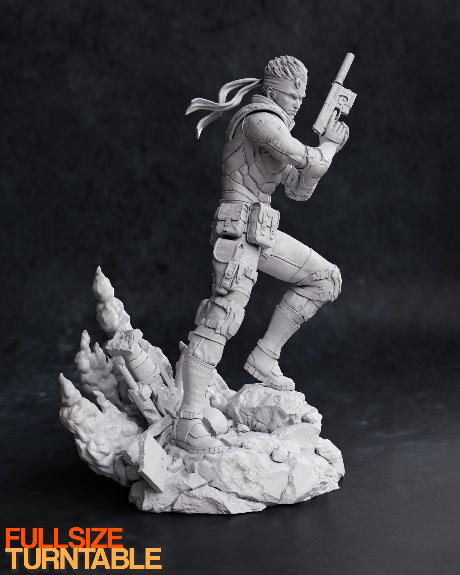 Figurine Solid Snake à peindre metal gear solid jeux video