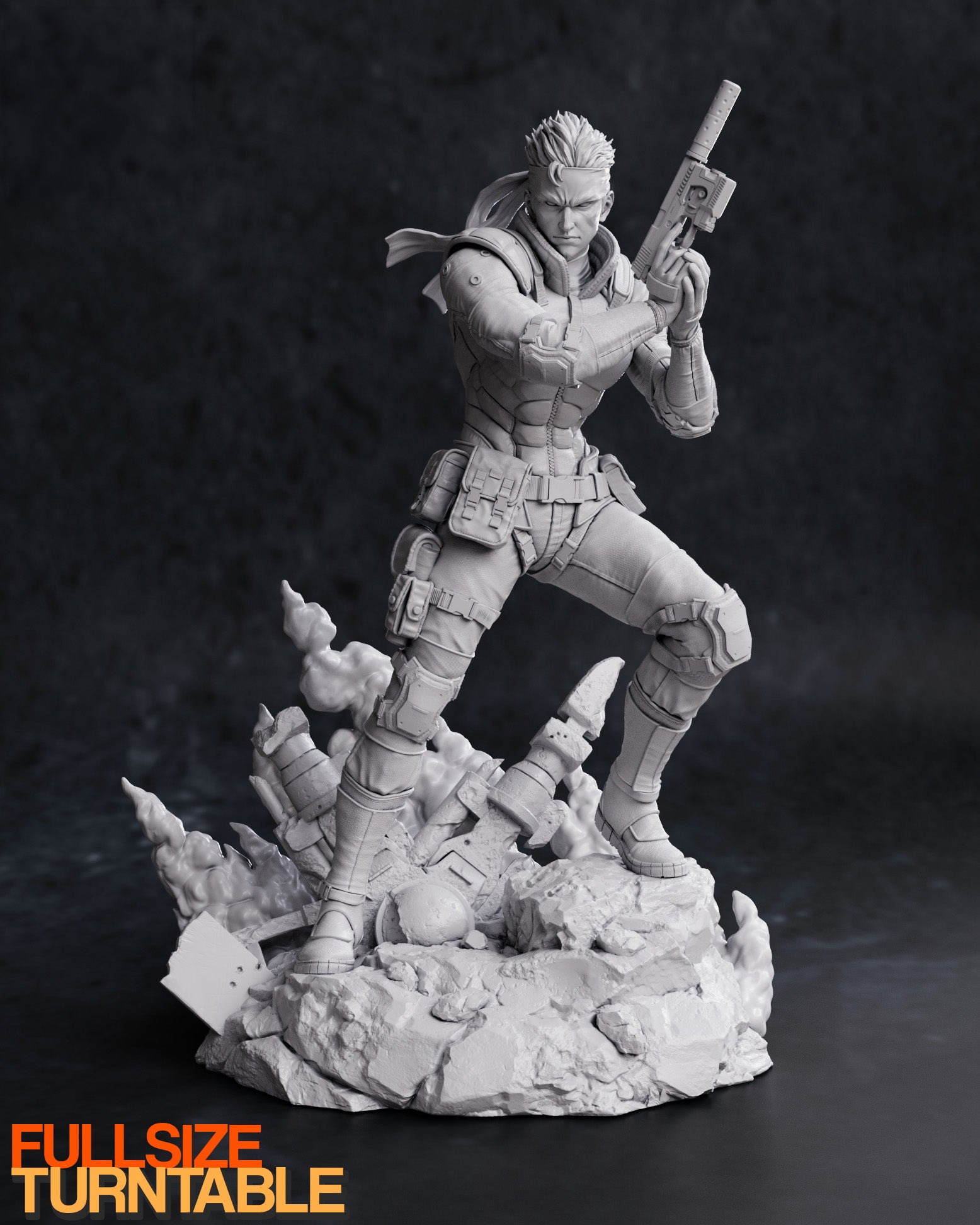 Figurine Solid Snake à peindre metal gear solid jeux video
