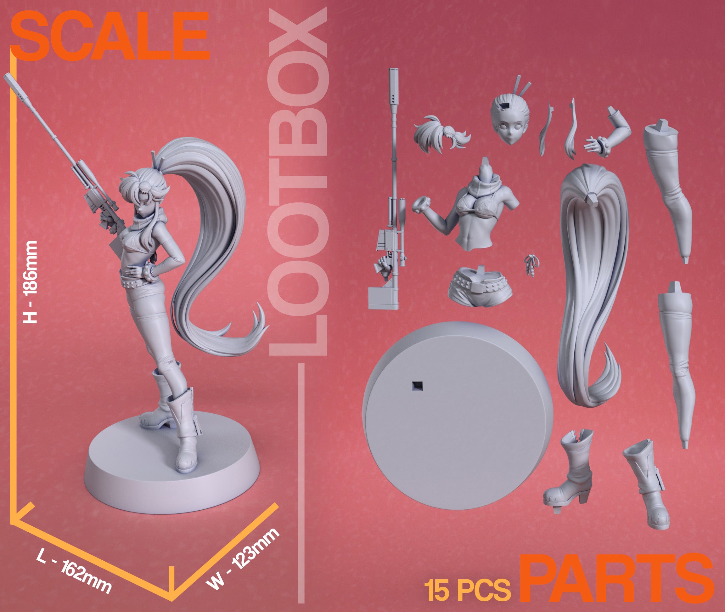 Figurine Yoko Gurren Lagann a peindre figurine manga figurine anime