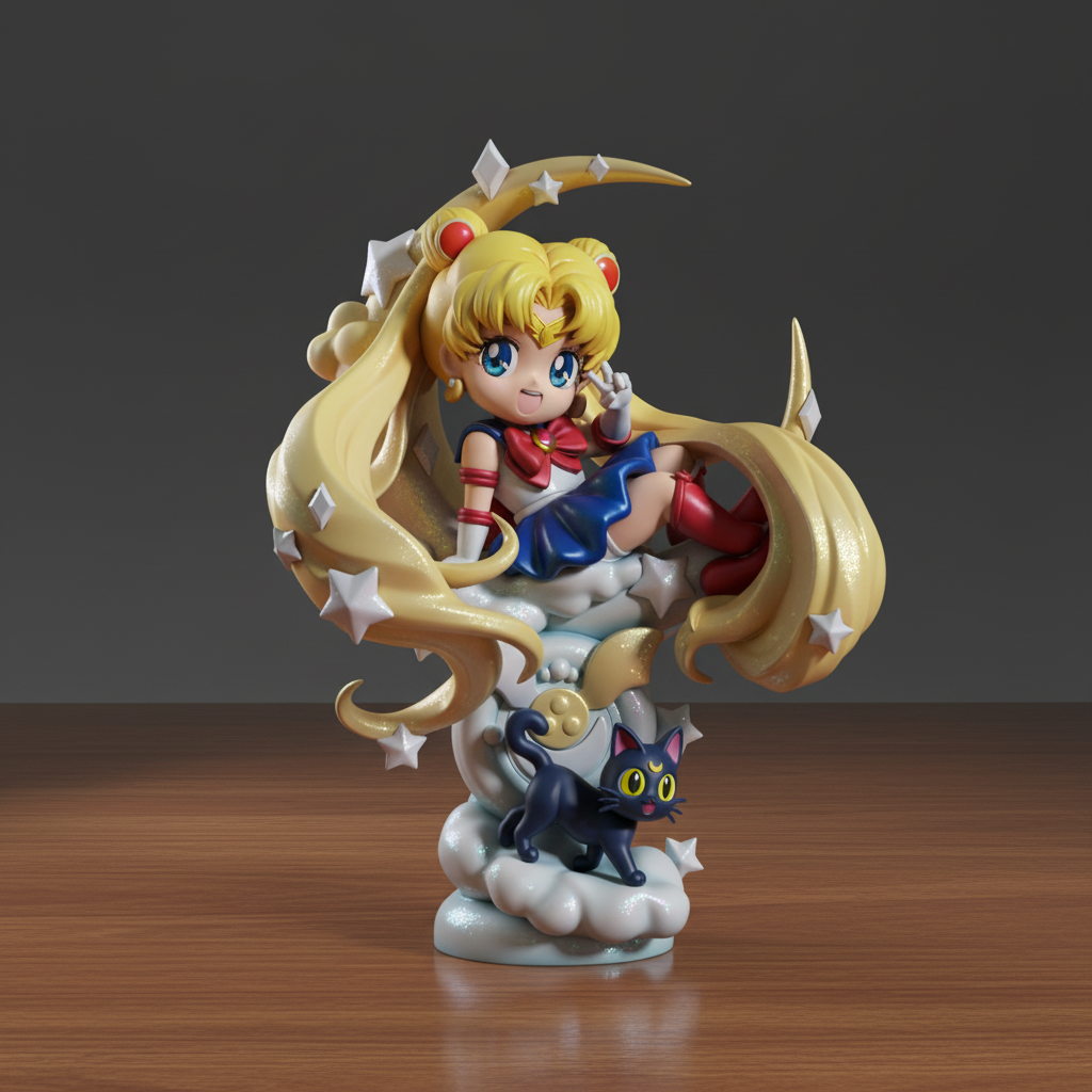 Figurine Chibi Sailor Moon à peindre
