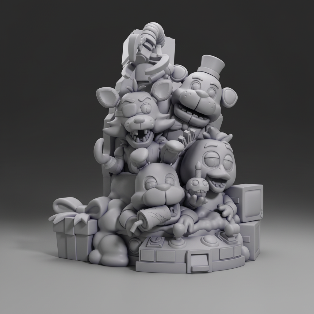 Figurine Five Nights at Freddy's Chibi à peindre