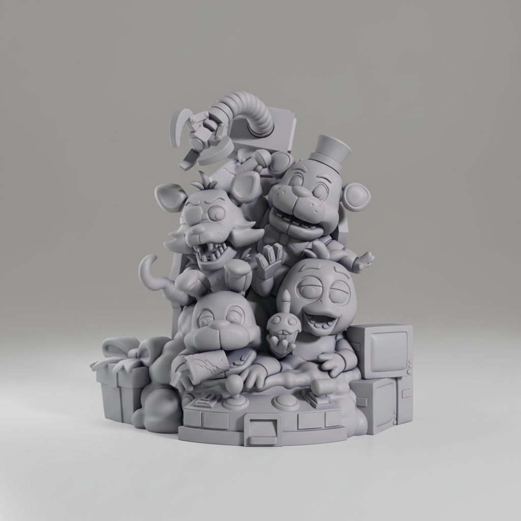 Figurine Five Nights at Freddy's Chibi à peindre