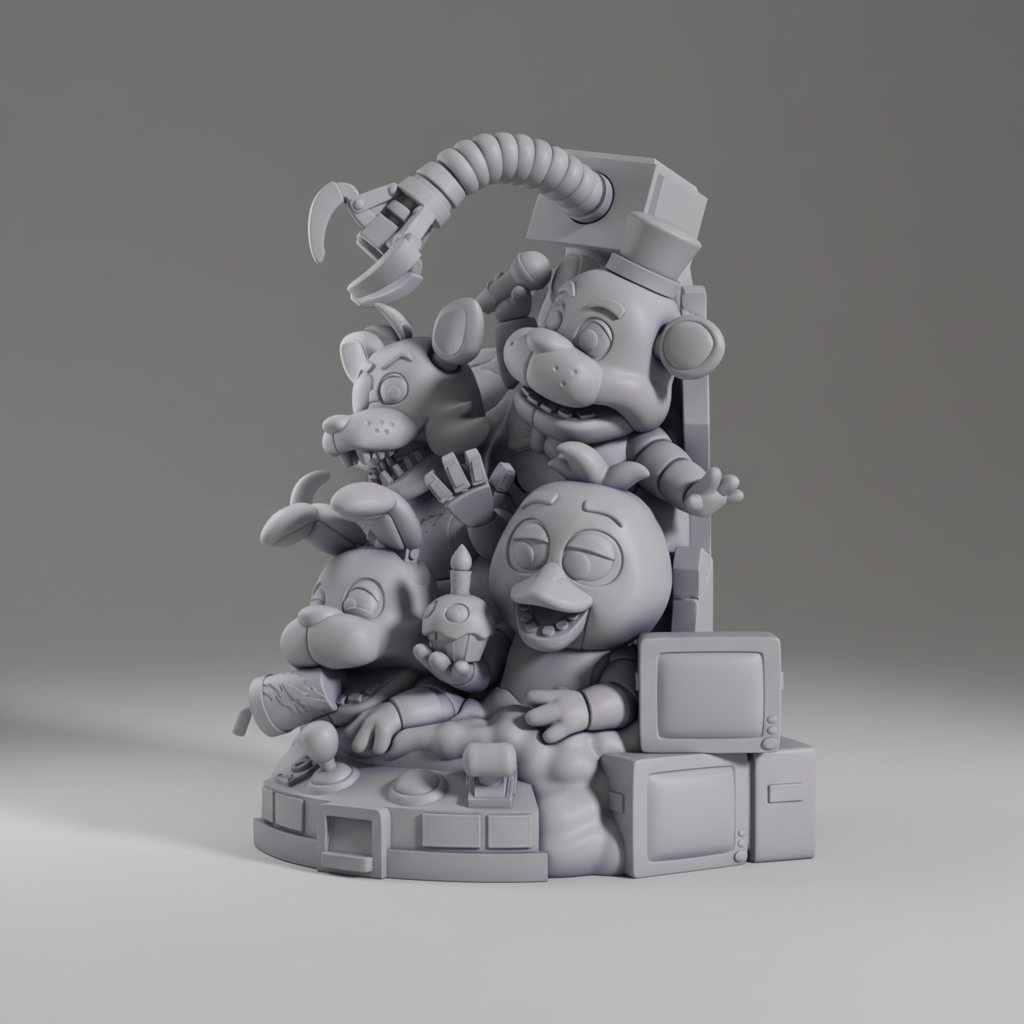 Figurine Five Nights at Freddy's Chibi à peindre