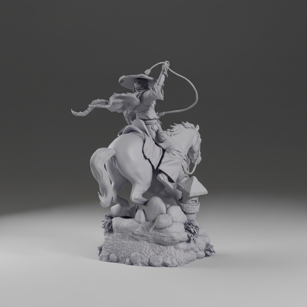 Figurine Guerrier Samouraï à cheval