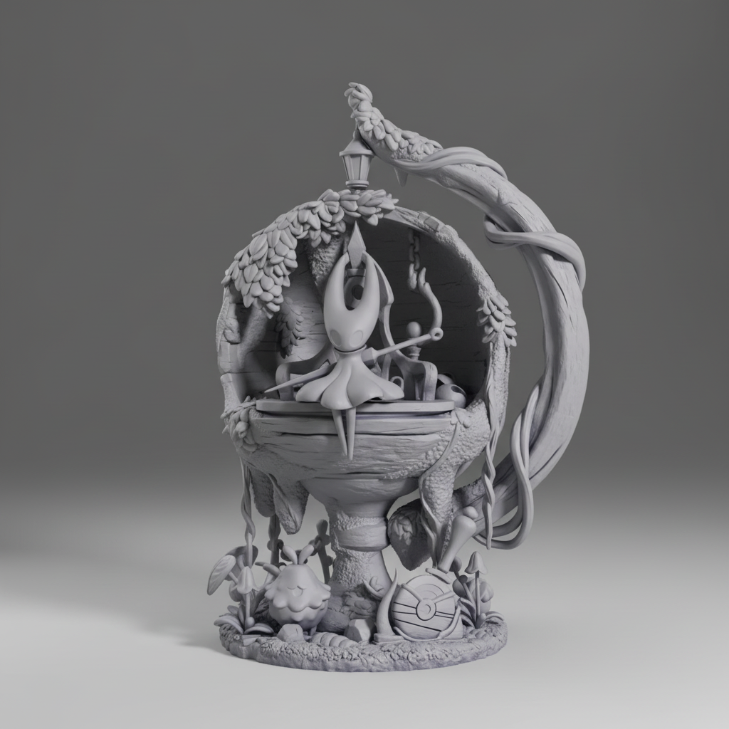 Figurine Hornet de Hollow Knight à peindre