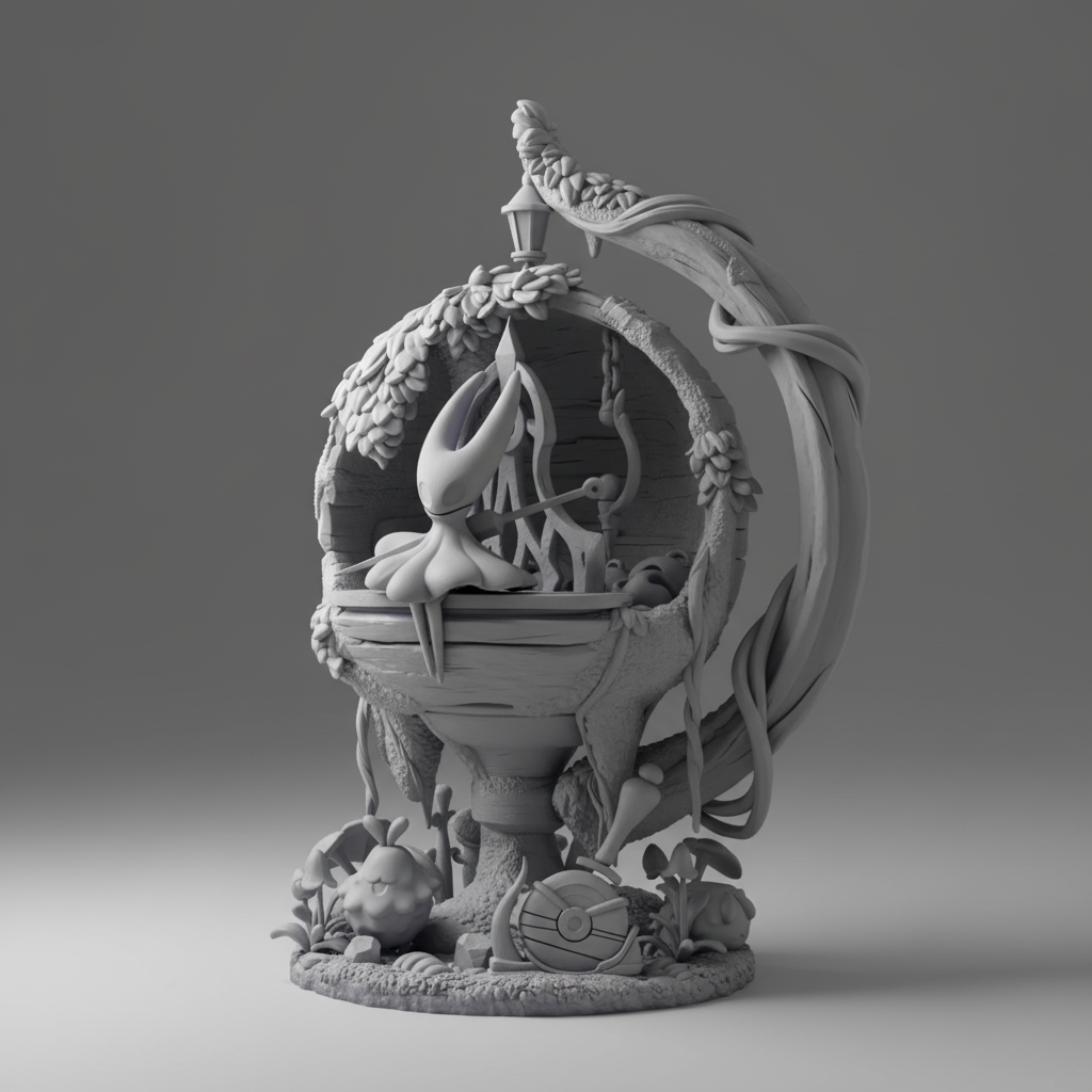 Figurine Hornet de Hollow Knight à peindre