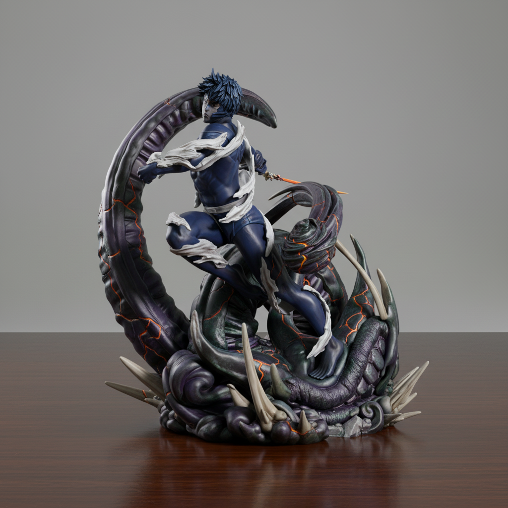 Figurine Naruto vs Jubi à peindre