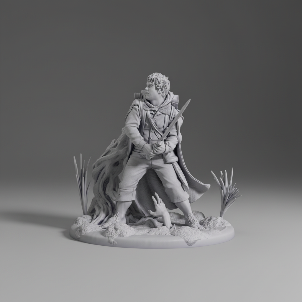 Figurine Samwise Gamgee à peindre