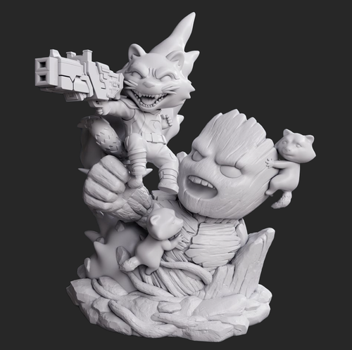 figurine à peindre groot