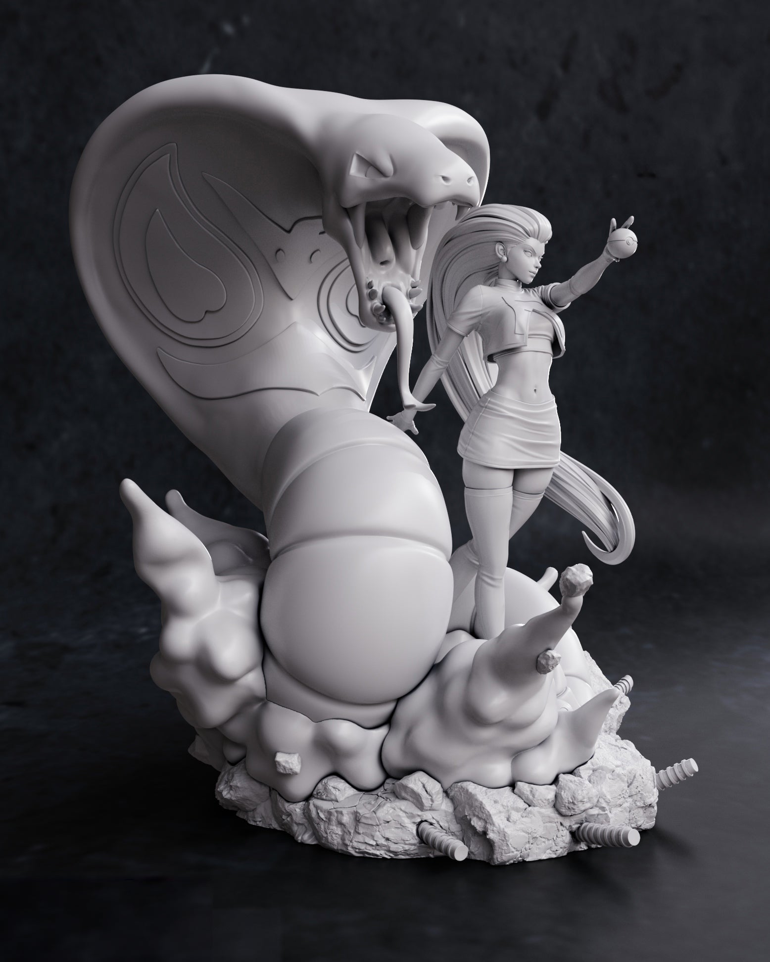 figurine à peindre team rocket pokémon