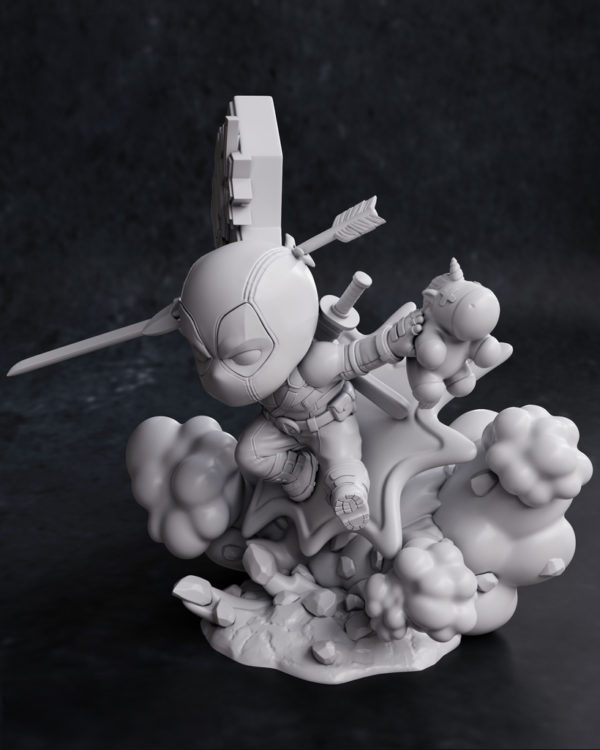 figurine à figurine à peindre Deadpool Marvel Manga Comics Filmdeadpool