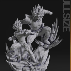 Figurine Vegeta vs Broly DBZ dragonball manga anime