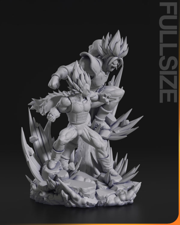 Figurine Vegeta vs Broly DBZ dragonball manga anime