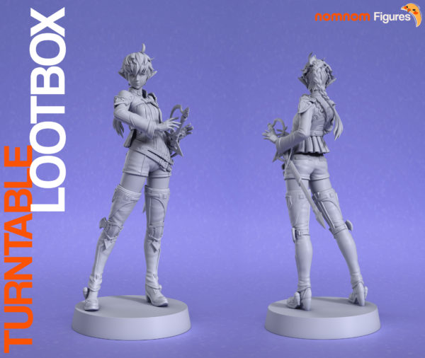 Figurine Alisaie Leveilleur a peindre Final Fantasy ff14 jeux video