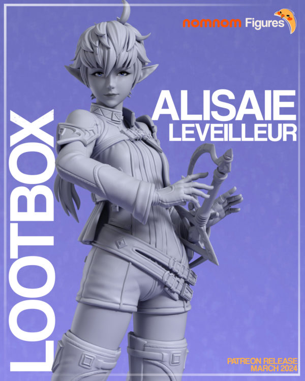 Figurine Alisaie Leveilleur a peindre Final Fantasy ff14 jeux video