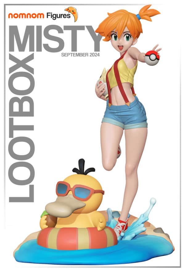 figurine Misty Psykokwak a peindre Pokemon Manga jeux video anime