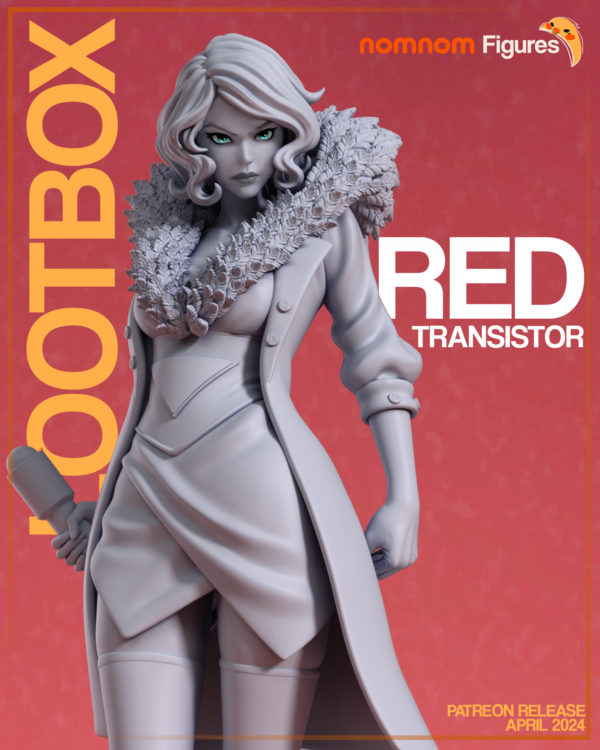 Figurine Red transistor a peindre Jeux Video