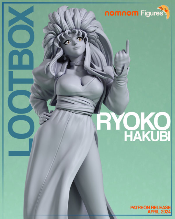 Figurine Ryoko Hakubi Tenchi Muyo! a peindre Mnaga anime retro