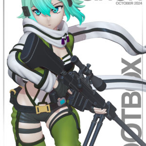 Figurine Sinon a peindre Sword art online Gun gale Anime Manga