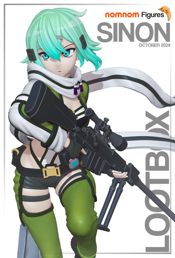 Figurine Sinon a peindre Sword art online Gun gale Anime Manga