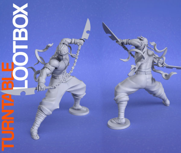 Figurine Tengen Uzui Demon slayer a peindre figurine manga figurine anime