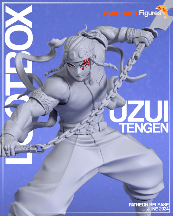 Figurine Tengen Uzui Demon slayer a peindre Manga Anime