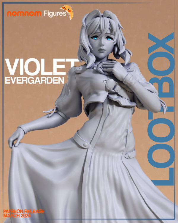 Figurine Violet Evergarden a peindre Manga Anime Netflix