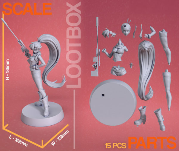 Figurine Yoko Gurren Lagann a peindre figurine manga figurine anime