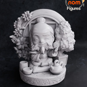 Figurine avatar le dernier maitre de l'air a peindre figurine iroh a peindre Avatar maitre du feux netflix anime manga childhood enfance