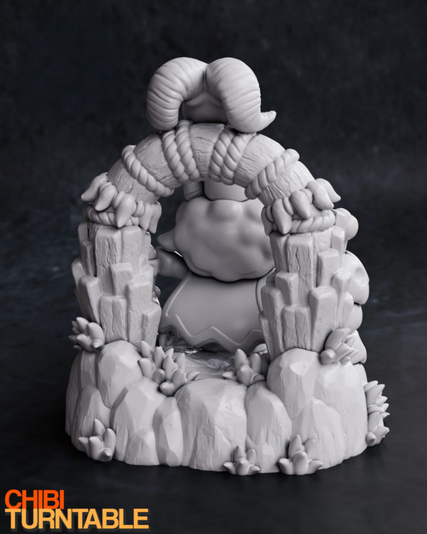 Figurine cult of the lamb a peindre jeux video Steam indie game