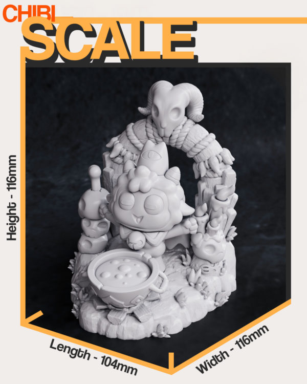 Figurine cult of the lamb a peindre jeux video Steam indie game