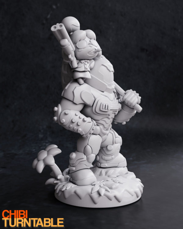 Figurine Isabelle X Doom Slayer à peindre Doom crossing Animal crossing Doom eternal Doom Guy jeux video