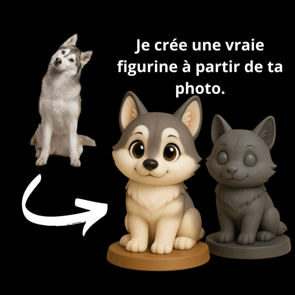 figurine personnalisée animal de compagnie chien