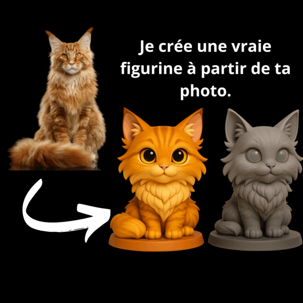figurine personnalisée animal de compagnie chat