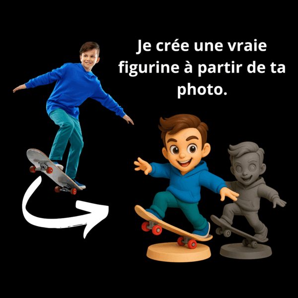 figurine personnalisée enfant à partir d'une photo