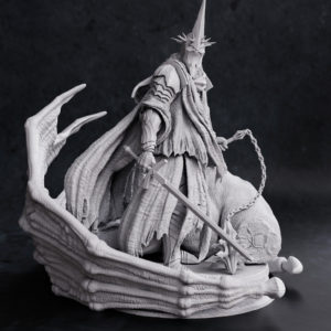 Figurine Roi-Sorcier d'Angmar a peindre Figurine Nazgûl a peindre seigneur des anneaux Lord of the ring films J.R.R Tolkien