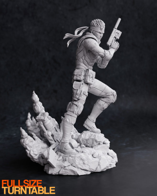 Figurine Solid Snake à peindre metal gear solid jeux video