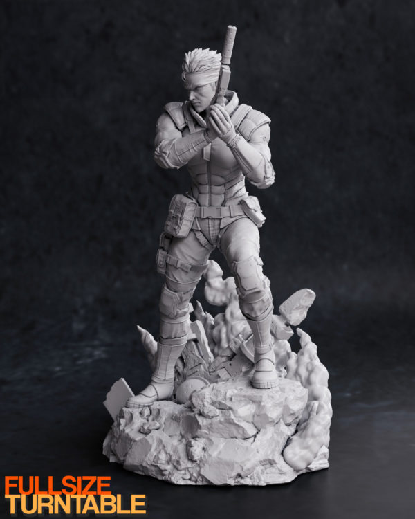 Figurine Solid Snake à peindre metal gear solid jeux video