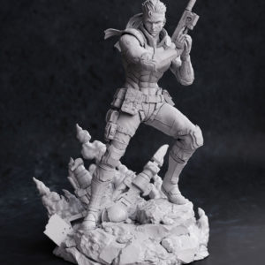 Figurine Solid Snake à peindre metal gear solid jeux video