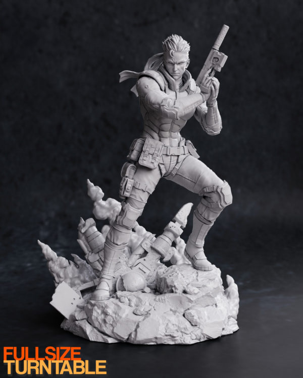 Figurine Solid Snake à peindre metal gear solid jeux video