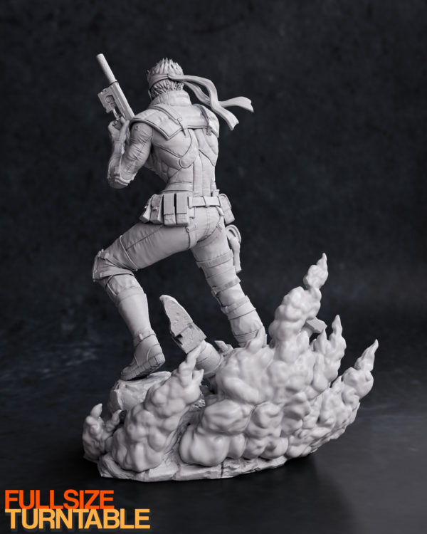 Figurine Solid Snake à peindre metal gear solid jeux video