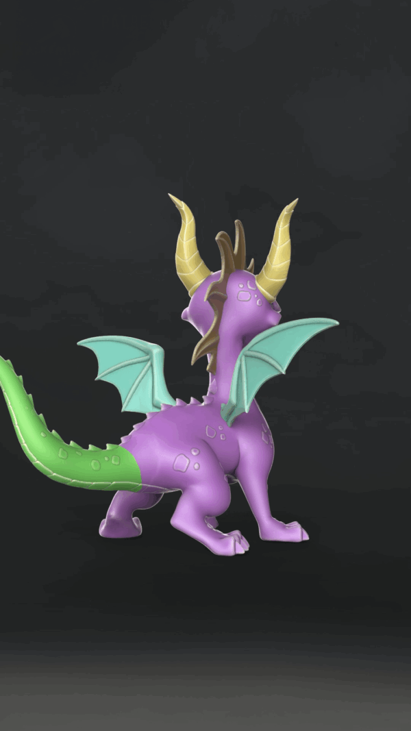 figurine-a-peindre-spyro-spyro-the-dragon-jeux-video old