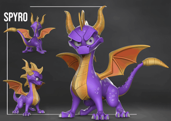 figurine-a-peindre-spyro-spyro-the-dragon-jeux-video old