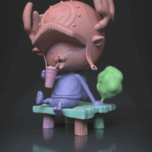 Figurine Chopper a peindre Figurine one piece a peindre netflix anime manga eichiro oda