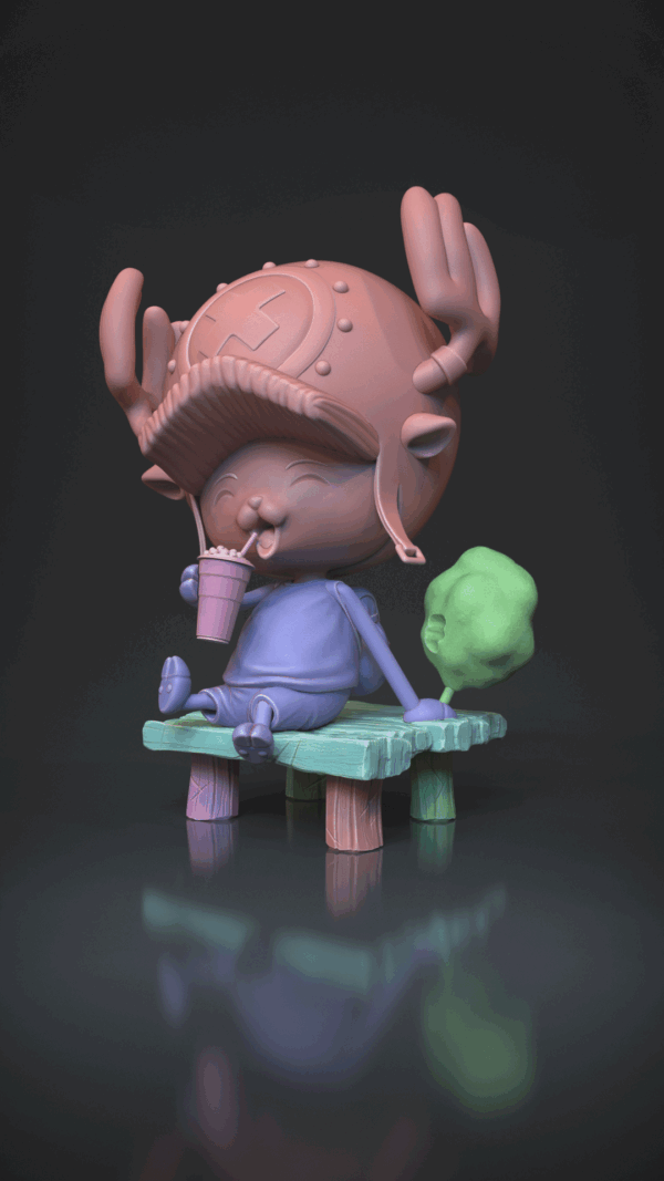 Figurine Chopper a peindre Figurine one piece a peindre netflix anime manga eichiro oda