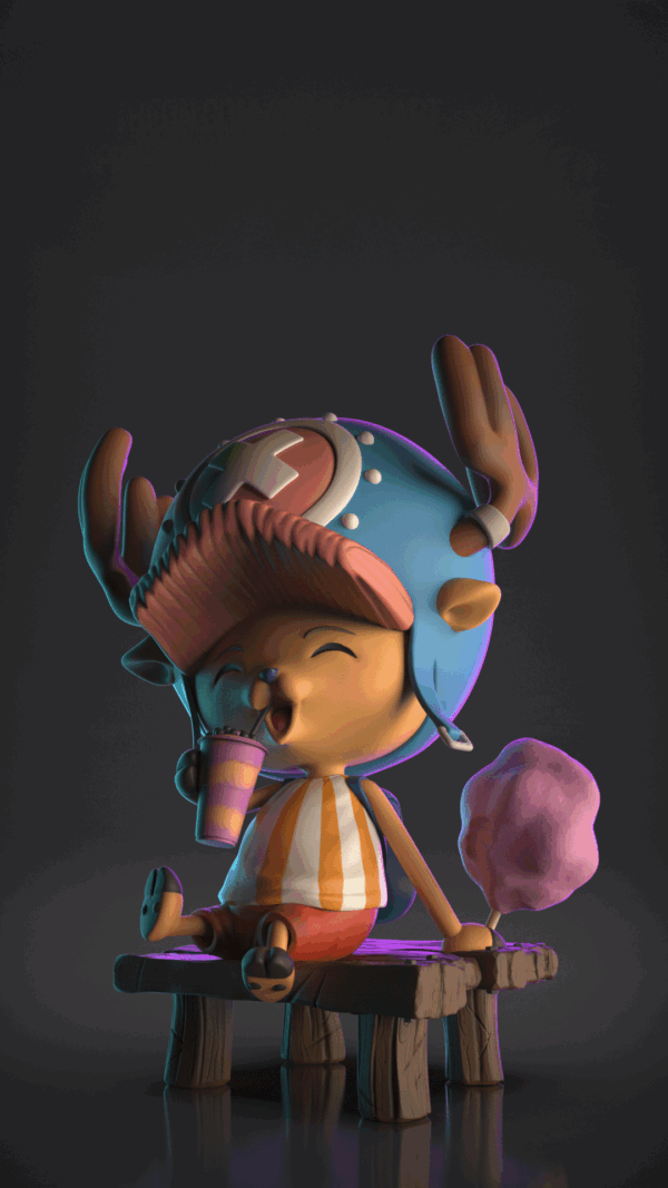 Figurine Chopper a peindre Figurine one piece a peindre netflix anime manga eichiro oda