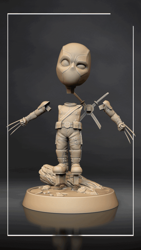 Figurine deadpool a peindre figurine marvel a peindre figurine film figurine comics marvel