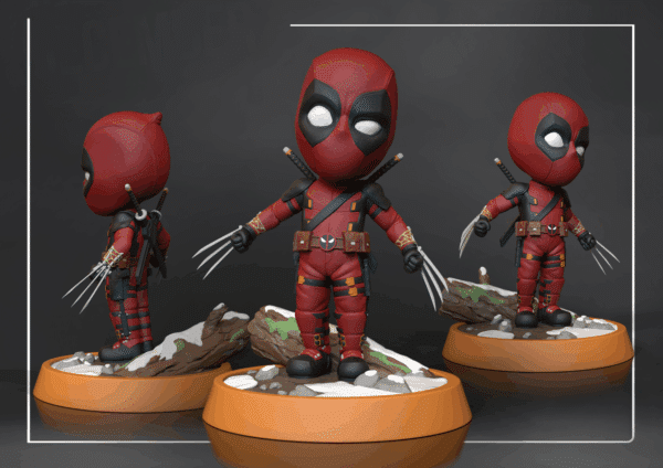Figurine deadpool a peindre figurine marvel a peindre figurine film figurine comics marvel