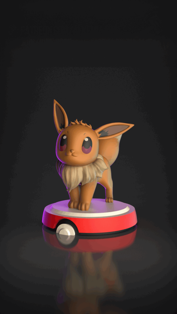 Figurine Évoli à peindre figurine pokemon a peindre anime manga jeux video